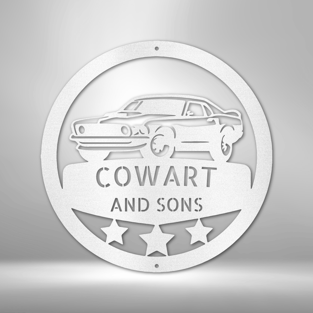 Classic Mustang Personalized - Steel Sign - Throttle Society